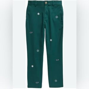 Vineyard Vines Holiday embroidered breaker pant - size 16 NWT